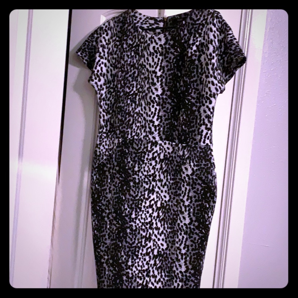 Women’s animal print midi dress